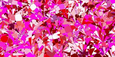 Light Purple, Pink vector backdrop with triangles, lines.