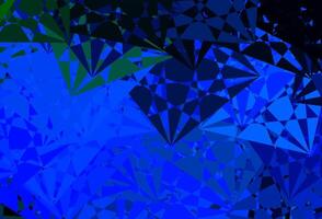 Dark Blue, Green vector pattern with abstract shapes.