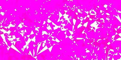 Light purple, pink vector backdrop with triangles, lines.