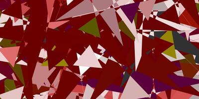 Light Red vector texture with random triangles.