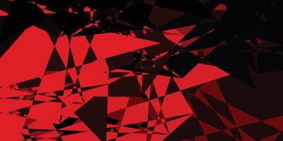 Dark Red vector texture with random triangles.