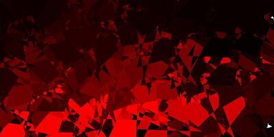 Dark red vector pattern with abstract shapes.