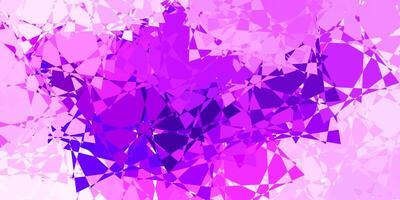 diseño vectorial de color violeta claro, rosa con formas triangulares. vector