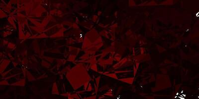 Dark Red vector backdrop with chaotic shapes.