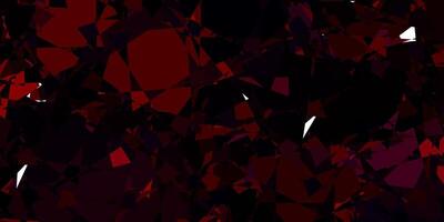 Dark Red vector background with polygonal forms.