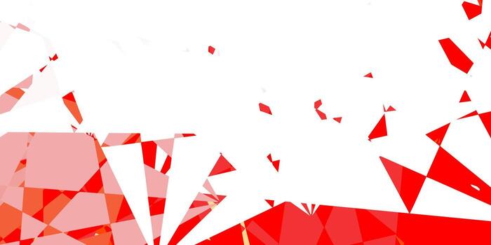 Light Red, Yellow vector layout with triangle forms.