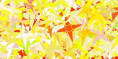 Light Red, Yellow vector layout with triangle forms.