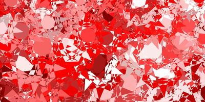 Light Red vector pattern with polygonal shapes.