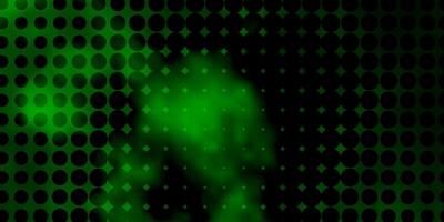 Light Green vector background with circles.