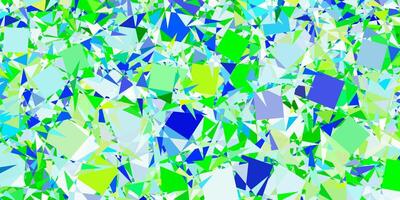 Light Blue, Green vector background with polygonal forms.