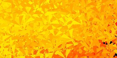 Light yellow vector background with triangles.