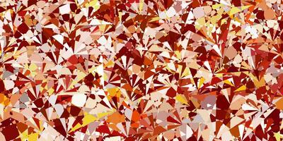 Light Yellow vector texture with random triangles.