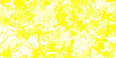 Light Yellow vector background with triangles.
