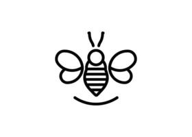 Bee icon design template illustration isolated vector