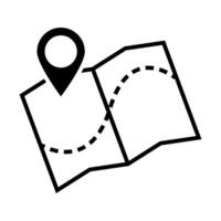 Map pointer icon vector illustration. GPS location symbol with with pin pointer for graphic design, logo, web site, social media, mobile app, ui