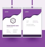 Creative ID Card Template vector