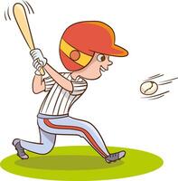 Vector illustration of a Baseball Player boy