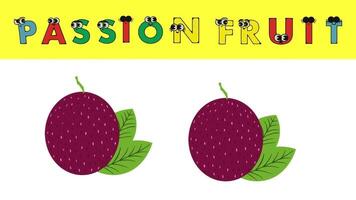 Animated video about fruit names. Suitable for children to study Preschool Learning Videos Kids Vocabulary words