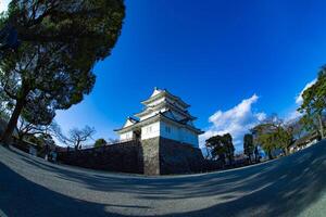 Odawara castle in Kanagawa fish-eye shot photo