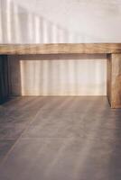 Wooden Bench at Home Interior photo