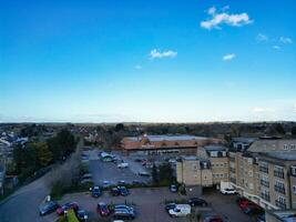 Aerial View of Central Leighton Buzzard Town of England Great Britain. March 29th, 2024 photo