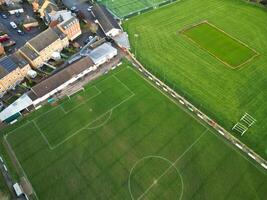 Aerial View of Central Leighton Buzzard Town of England Great Britain. March 29th, 2024 photo