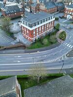 Aerial View of Central Leighton Buzzard Town of England Great Britain. March 29th, 2024 photo