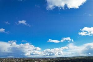 Most Beautiful View of Sky and Clouds over Oxford City of England United Kingdom photo