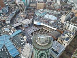 ciudad centrar edificios de Birmingham central ciudad de Inglaterra unido Reino durante puesta de sol. marzo 30, 2024 foto