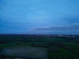 High Angle View of Harefield Town London, Uxbridge, England. United Kingdom During Sunset. April 3rd, 2024 photo