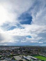 Aerial View of Central Aylesbury Town of England United Kingdom. April 1st, 2024 photo