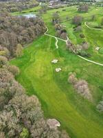 Aerial View of Denham Green Town London, Uxbridge, England. United Kingdom. April 3rd, 2024 photo