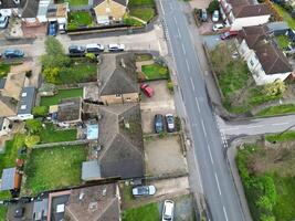 High Angle View of Harefield Town London, Uxbridge, England. United Kingdom During Sunset. April 3rd, 2024 photo