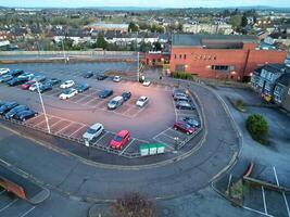 Aerial View of Central Leighton Buzzard Town of England Great Britain. March 29th, 2024 photo