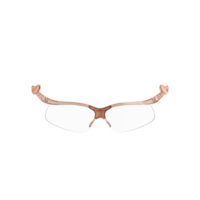 Brown Plastic Medical Safety Glasses PNG 3D Rendering