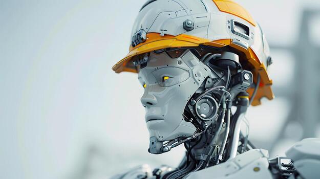 ai generado el robot, el androide, es Listo a realizar trabajo funciones ai generado foto