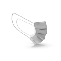 Realistic PNG medical face mask. Details 3d medical mask