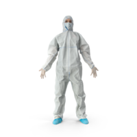 médico laboratório uniforme 3d png, elizabeth uniforme médico pose png