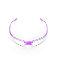 3D Medical Safety Glasses PNG Violet Color