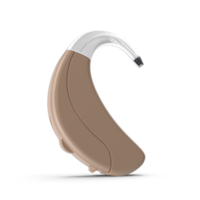 Behind the Ear Hearing Aid PNG 3d illustration 3d render