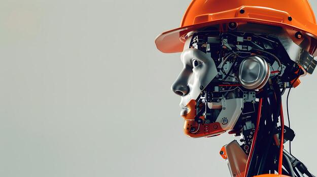 ai generado el robot, el androide, es Listo a realizar trabajo funciones ai generado foto