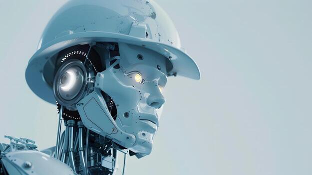 ai generado el robot, el androide, es Listo a realizar trabajo funciones ai generado foto