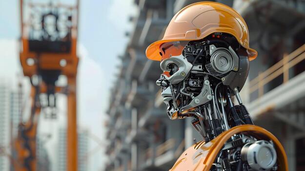 ai generado el robot, el androide, es Listo a realizar trabajo funciones ai generado foto