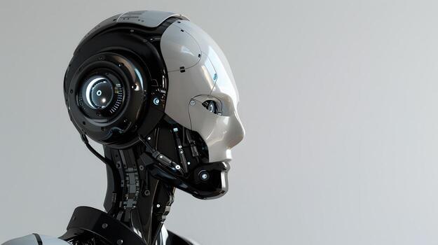 ai generado el robot, el androide, es Listo a realizar trabajo funciones ai generado foto