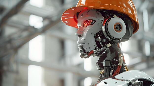 ai generado el robot, el androide, es Listo a realizar trabajo funciones ai generado foto