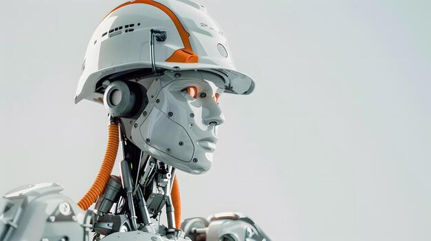 ai generado el robot, el androide, es Listo a realizar trabajo funciones ai generado foto