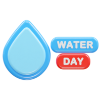 Water icon 3d png
