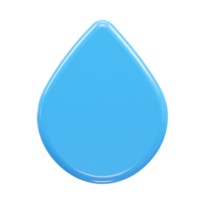 agua icono 3d representación png