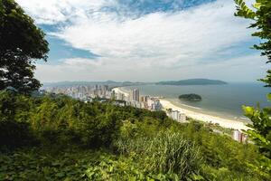 Panoramic view from Santos, Brazil. photo