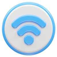 wiFi ikon 3d tolkning illustration png